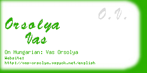 orsolya vas business card